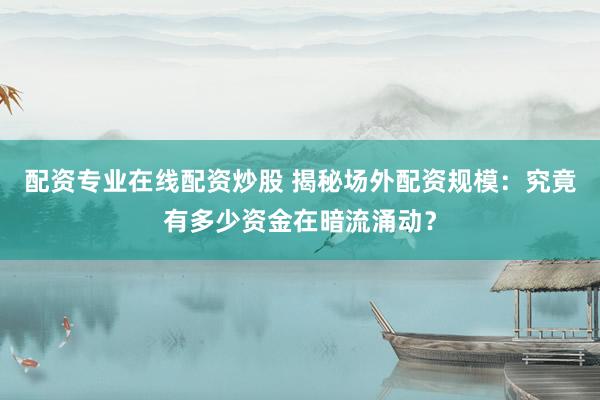 配资专业在线配资炒股 揭秘场外配资规模：究竟有多少资金在暗流涌动？