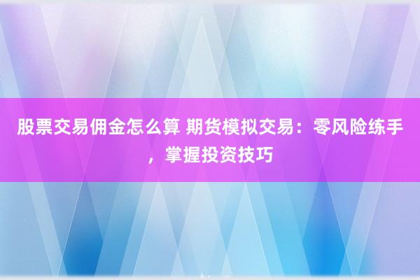 股票交易佣金怎么算 期货模拟交易：零风险练手，掌握投资技巧