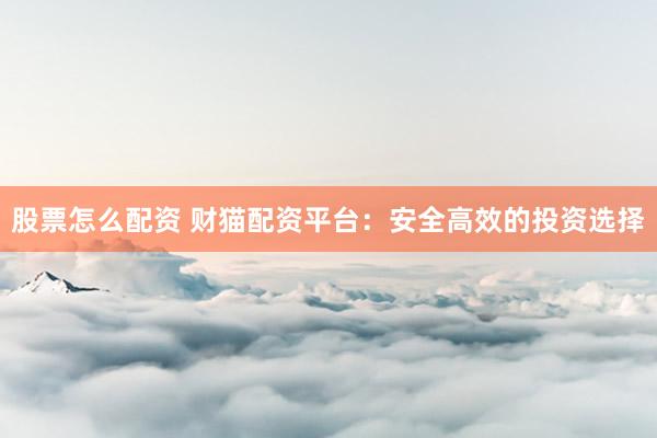 股票怎么配资 财猫配资平台：安全高效的投资选择