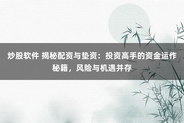 炒股软件 揭秘配资与垫资：投资高手的资金运作秘籍，风险与机遇并存