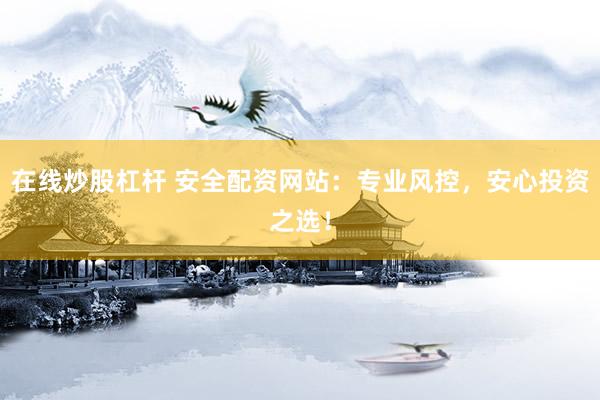 在线炒股杠杆 安全配资网站：专业风控，安心投资之选！