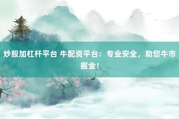 炒股加杠杆平台 牛配资平台：专业安全，助您牛市掘金！